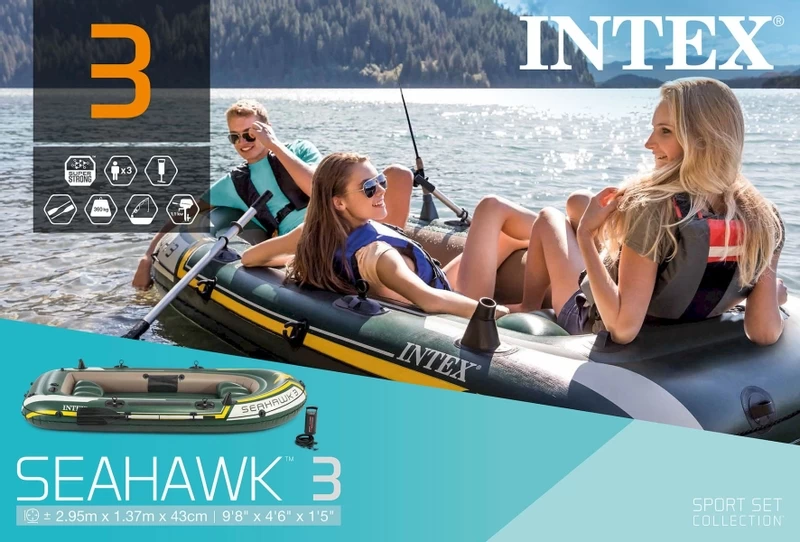 Intex Seahawk 3 Opblaasboot Set 13 Intex Seahawk 3 Opblaasboot Set - Afbeelding 11