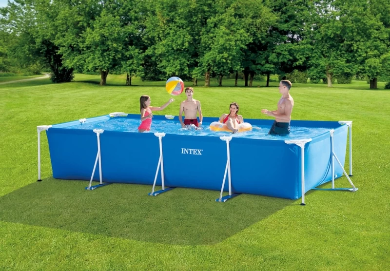 Intex Metal Frame Pool - 450 X 220 X 84 - Met Filterpomp 8 Intex Metal Frame Pool - 450 X 220 X 84 - Met Filterpomp - Afbeelding 6
