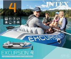 Intex Excursion 4 Opblaasboot Set -Watersporten Verkoop 1623 1900 68324np pkg 2022 300