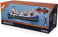 Bestway Hydro Force Treck X3 Opblaasboot Set -Watersporten Verkoop 1900 1900 bw61110 21 88in rx 4000 raft set 8