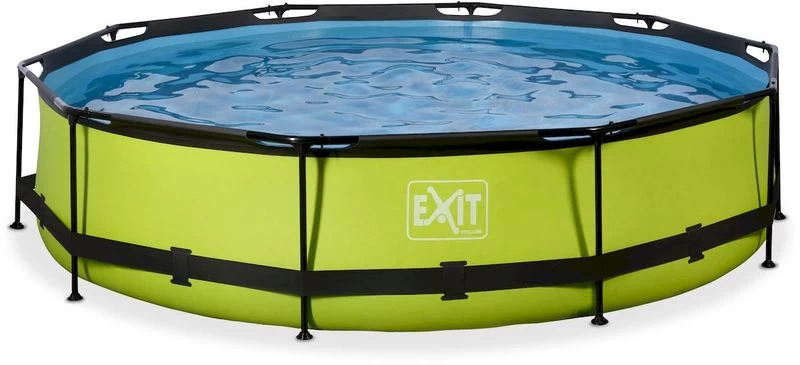EXIT TOYS EXIT Lime Zwembad - 360 X 76 Cm - Met Filterpomp 3 EXIT TOYS EXIT Lime Zwembad - 360 X 76 Cm - Met Filterpomp
