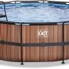 EXIT TOYS EXIT Wood Zwembad - 488 X 122 Cm - Met Zandfilterpomp En Trap -Watersporten Verkoop 599 1200 exit 30 27 16 10 int 1