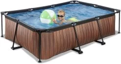 EXIT TOYS EXIT Wood Zwembad - 220 X 150 X 65 Cm - Met Filterpomp -Watersporten Verkoop 635 1200 exit 30 00 21 10 int 5