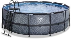 EXIT TOYS EXIT Stone Zwembad - 427 X 122 Cm - Met Zandfilterpomp En Trap