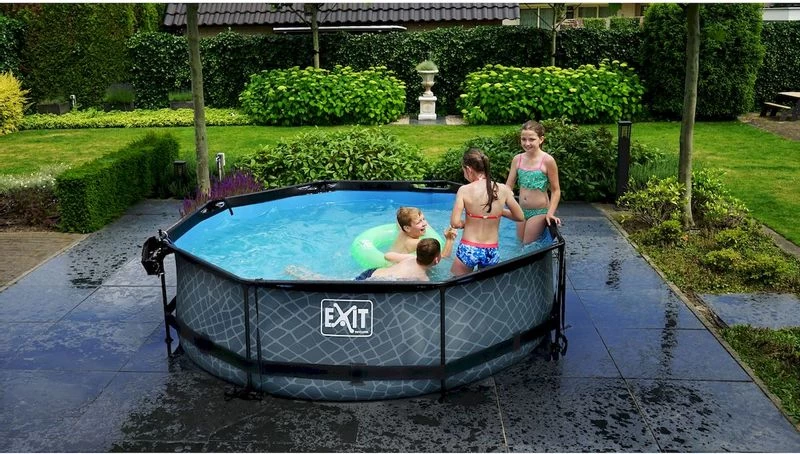 EXIT TOYS EXIT Wood Zwembad - 300 X 76 Cm - Met Filterpomp 7 EXIT TOYS EXIT Wood Zwembad - 300 X 76 Cm - Met Filterpomp - Afbeelding 5