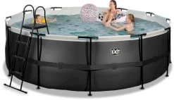 EXIT TOYS EXIT Black Leather Zwembad - 427 X 122 Cm - Met Zandfilterpomp En Trap -Watersporten Verkoop 688 1200 exit 30 27 14 20 int 4