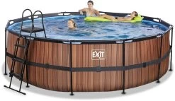 EXIT TOYS EXIT Wood Zwembad - 450 X 122 Cm - Met Zandfilterpomp En Trap -Watersporten Verkoop 694 1200 30.27.15.10 4
