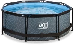EXIT TOYS EXIT Stone Zwembad - 244 X 76 Cm - Met Filterpomp