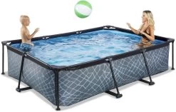 EXIT TOYS EXIT Stone Zwembad - 300 X 200 X 65 Cm - Met Filterpomp -Watersporten Verkoop 764 1200 exit 30 00 32 00 int 6
