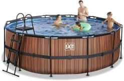 EXIT TOYS EXIT Wood Zwembad - 427 X 122 Cm - Met Zandfilterpomp En Trap -Watersporten Verkoop 785 1200 exit 30 27 14 10 int 5