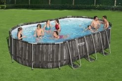 Bestway Power Steel Oval Zwembad - 610 X 366 X 122 Cm - Met Filterpomp En Accessoires -Watersporten Verkoop 800 1200 5611s 5611r 5373 ls web pl001