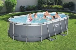 Bestway Power Steel Oval Zwembad - 427 X 250 X 100 Cm - Met Filterpomp En Accessoires -Watersporten Verkoop 800 1200 56622 56620 7070 ls web pl001