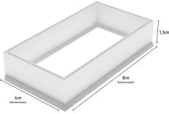 Polystyreen Zwembad Blokkenset - 8,00 X 4,00 X 1,50 M -Watersporten Verkoop 800x400 zij size