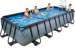 EXIT TOYS EXIT Stone Zwembad - 540 X 250 X 100 Cm - Met Zandfilterpomp En Trap -Watersporten Verkoop 821 1200 exit 30 17 53 00 int 8