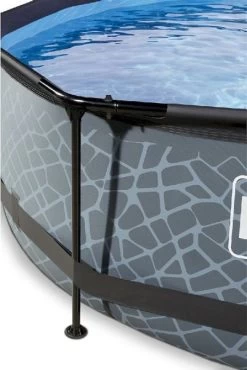 EXIT TOYS EXIT Stone Zwembad - 360 X 76 Cm - Met Filterpomp -Watersporten Verkoop 900 602 exit 30 12 12 00 int 2