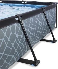 EXIT TOYS EXIT Stone Zwembad - 220 X 150 X 65 Cm - Met Filterpomp -Watersporten Verkoop 900 753 exit 30 00 21 00 int 3