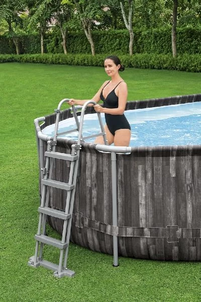 Bestway Power Steel Oval Zwembad - 732 X 366 X 122 Cm - Met Filterpomp En Accessoires 11 Bestway Power Steel Oval Zwembad - 732 X 366 X 122 Cm - Met Filterpomp En Accessoires - Afbeelding 9