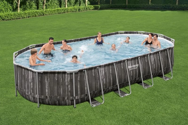 Bestway Power Steel Oval Zwembad - 732 X 366 X 122 Cm - Met Filterpomp En Accessoires 9 Bestway Power Steel Oval Zwembad - 732 X 366 X 122 Cm - Met Filterpomp En Accessoires - Afbeelding 7