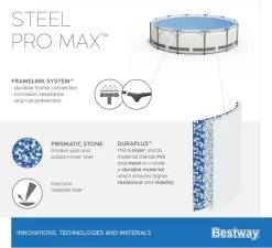 Bestway Steel Pro MAX Zwembad - 305 X 76 Cm -Watersporten Verkoop bestway steel pro max zwembad 305 x 76 cm 1