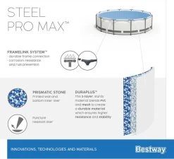 Bestway Steel Pro MAX Zwembad - 366 X 100 Cm - Met Filterpomp En Accessoires 17 Bestway Steel Pro MAX Zwembad - 366 X 100 Cm - Met Filterpomp En Accessoires -Watersporten Verkoop bestway steel pro max zwembad 366 x 100 cm set 1